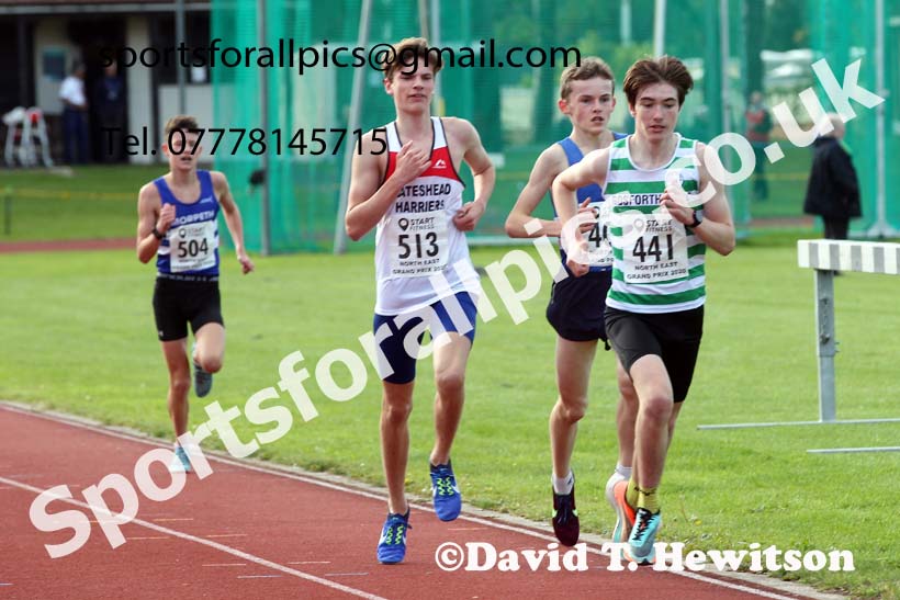 3000 metres, NECAA Open Meeting, Morpeth, Sunday, September 27th. David T. Hewitson/Sports for All Pics